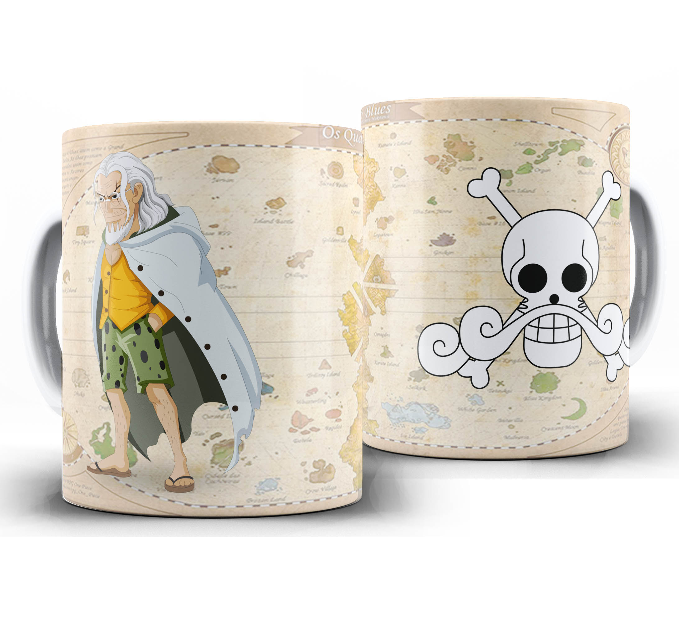 Caneca Anime - One Piece Chibi - Silver Raylage